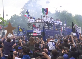 Fanii lui Inter au scos vaca pe stradă la petrecerea de titlu » Imagini senzaționale din Milano