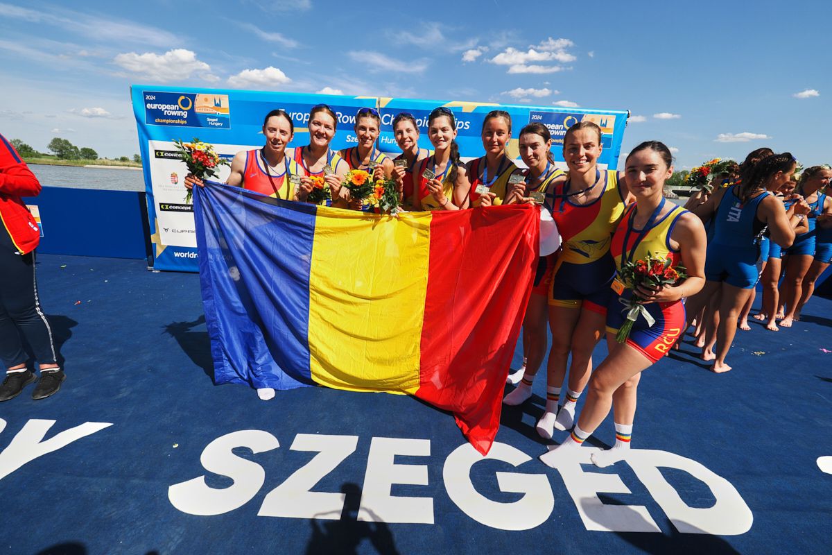 România a făcut spectacol în ultima zi la Campionatele Europene de canotaj: 5 medalii în 7 finale! Cum arată bilanțul competiției