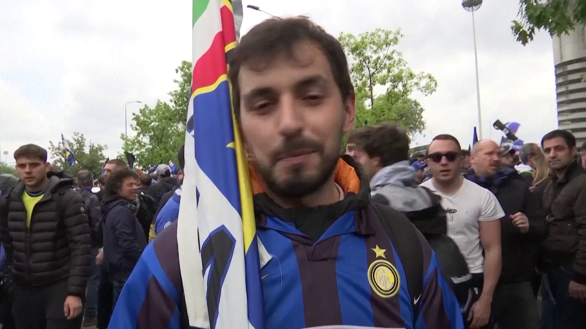 Jucătorii și fanii lui Inter Milano sărbătoresc cel de-al 20-lea titlu din Serie A