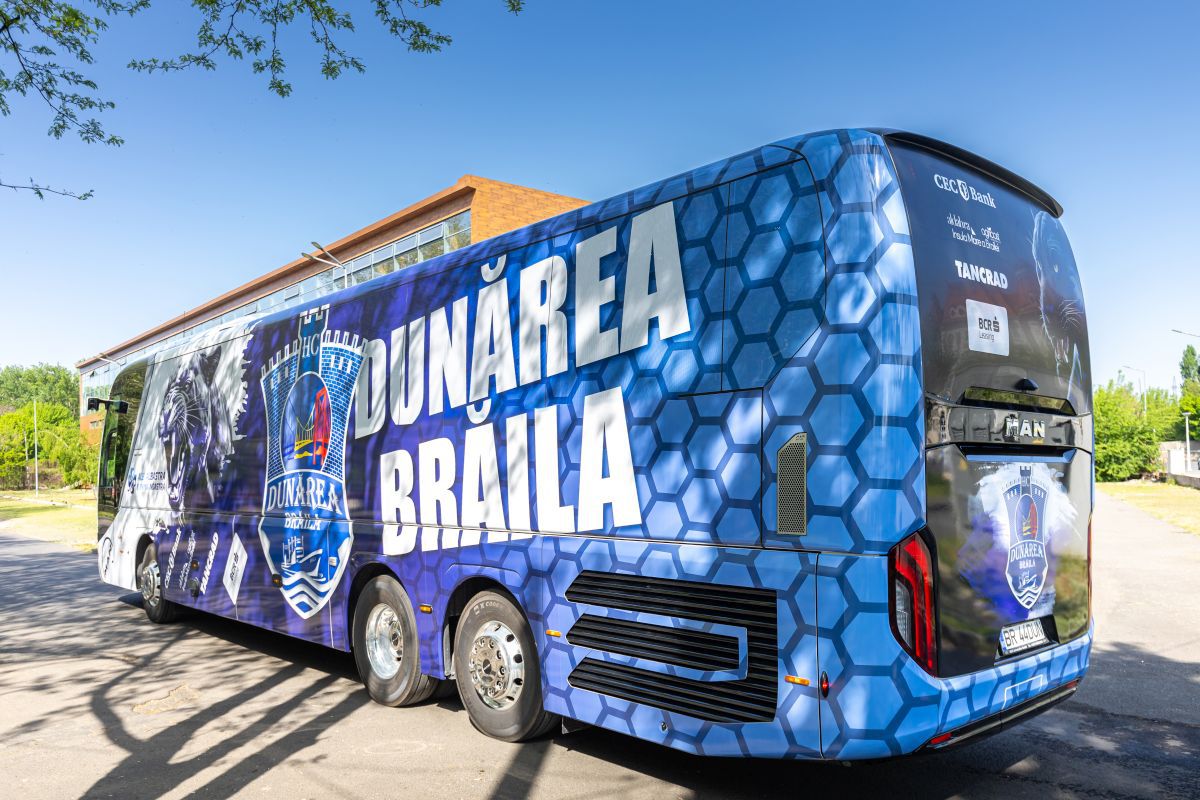 Dunărea Brăila se plimbă cu autocar de 500.000 de euro! Nici echipele din Superliga nu se pot lăuda cu așa ceva