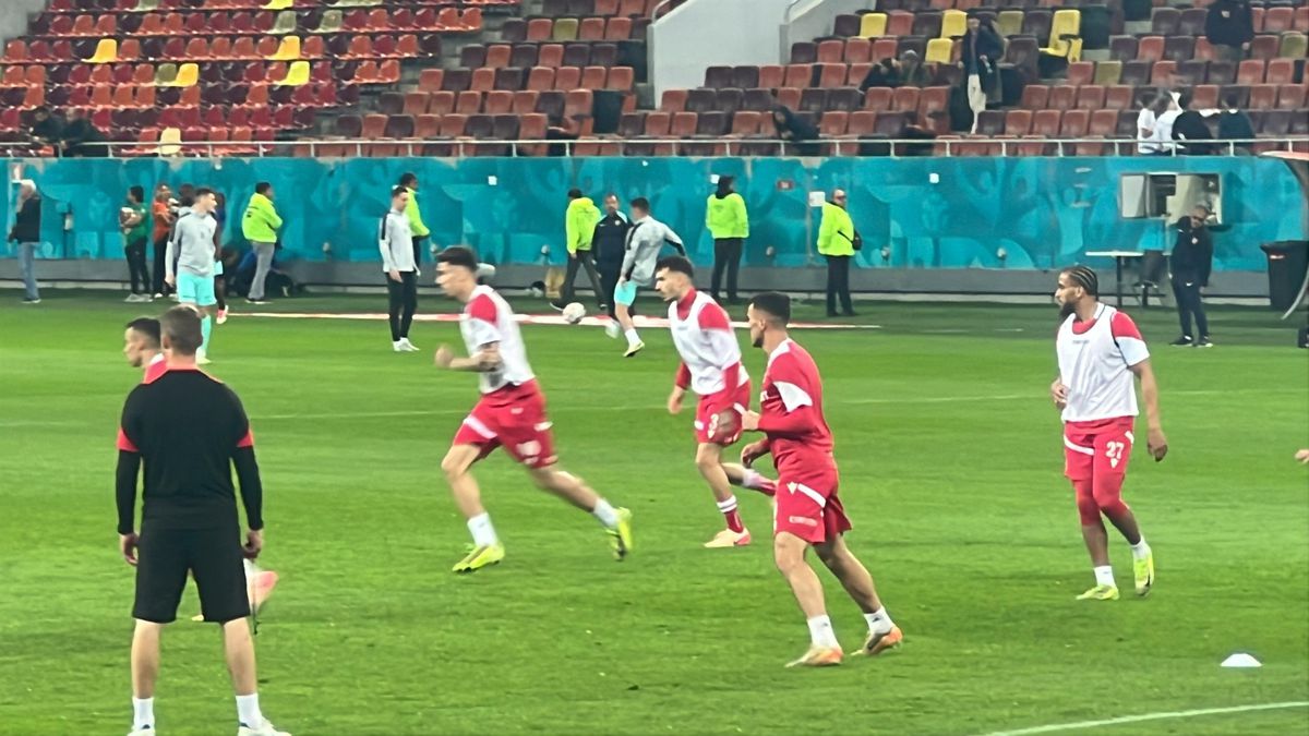 Dinamo - CFR Cluj, imagini de la încălzire