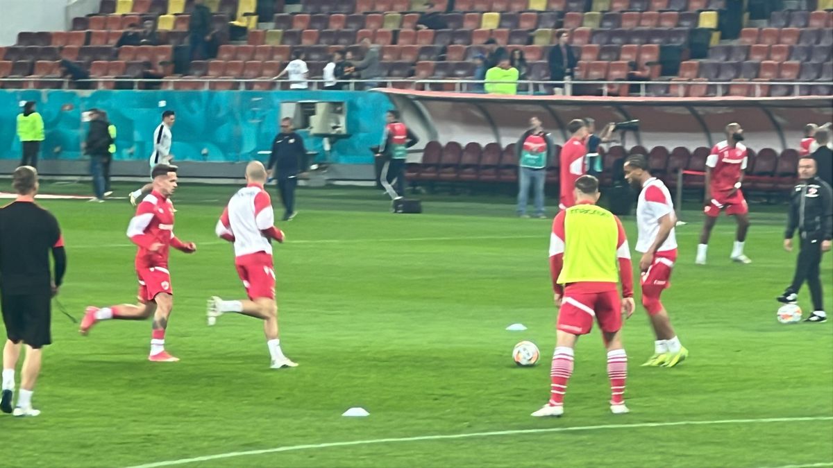 Dinamo - CFR Cluj, imagini de la încălzire