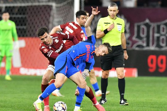 Octavian Popescu în Rapid - FCSB 1-2. Toate cifrele evoluției. Foto: Eduard Vînătoru, GSP