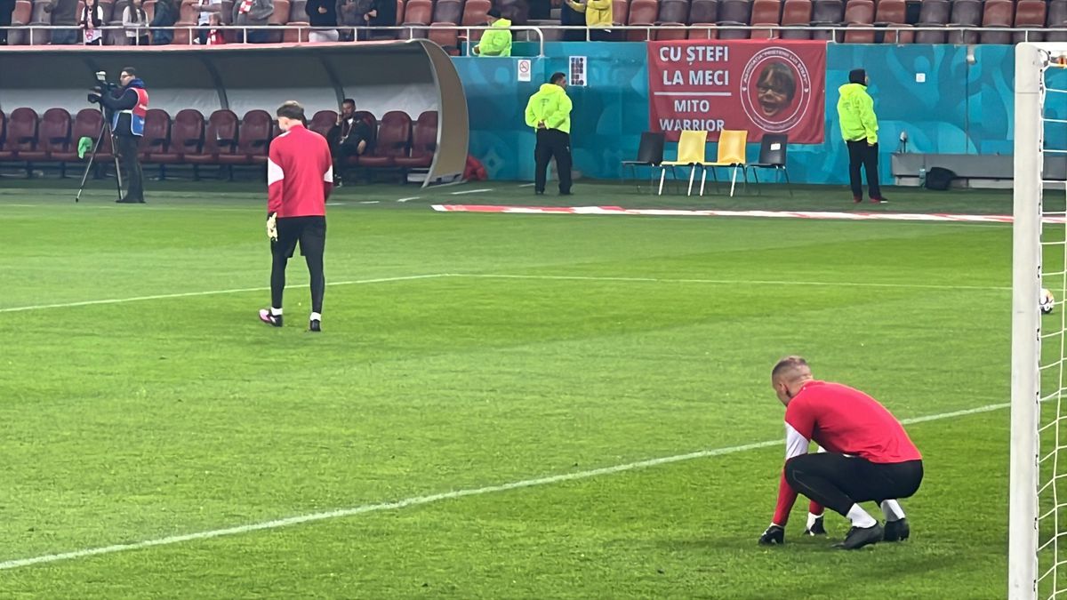 Dinamo - CFR Cluj, imagini de la încălzire