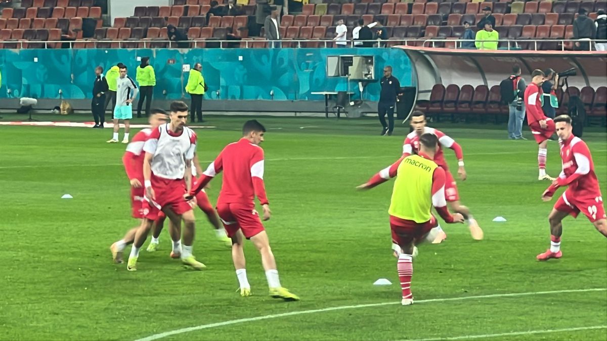 Dinamo - CFR Cluj, imagini de la încălzire