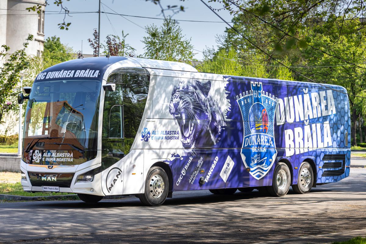 Dunărea Brăila se plimbă cu autocar de 500.000 de euro! Nici echipele din Superliga nu se pot lăuda cu așa ceva