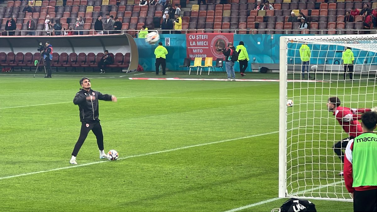 Dinamo - CFR Cluj, imagini de la încălzire
