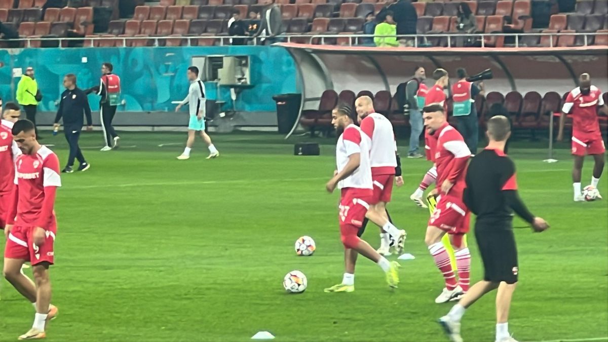 Dinamo - CFR Cluj, imagini de la încălzire