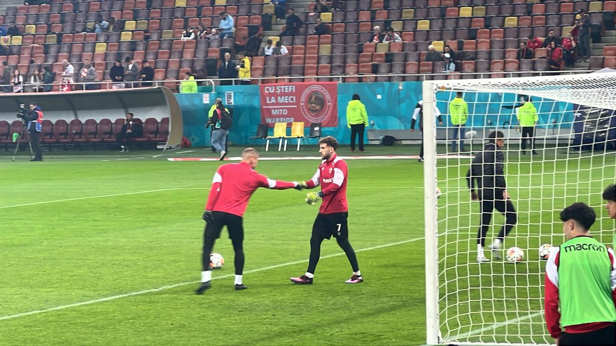 Dinamo - CFR Cluj, imagini de la încălzire