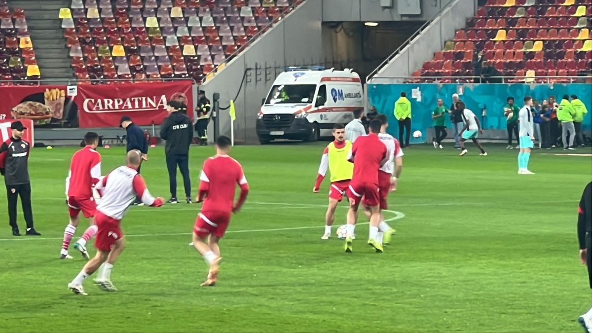 Dinamo - CFR Cluj, imagini de la încălzire