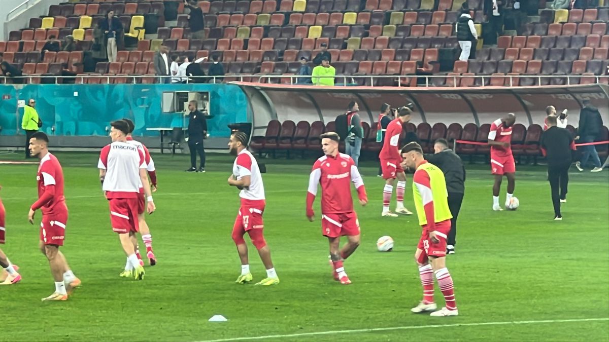 Dinamo - CFR Cluj, imagini de la încălzire