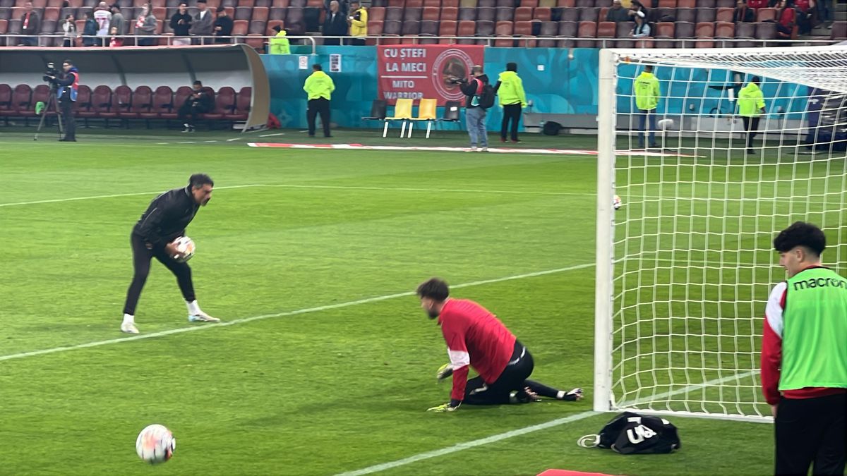 Dinamo - CFR Cluj, imagini de la încălzire