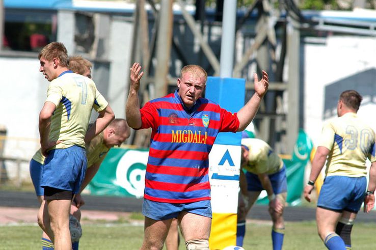 Vasile Bolea, în perioada în care era jucător activ de rugby / Sursă foto: Facebook