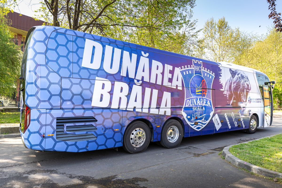 Dunărea Brăila se plimbă cu autocar de 500.000 de euro! Nici echipele din Superliga nu se pot lăuda cu așa ceva