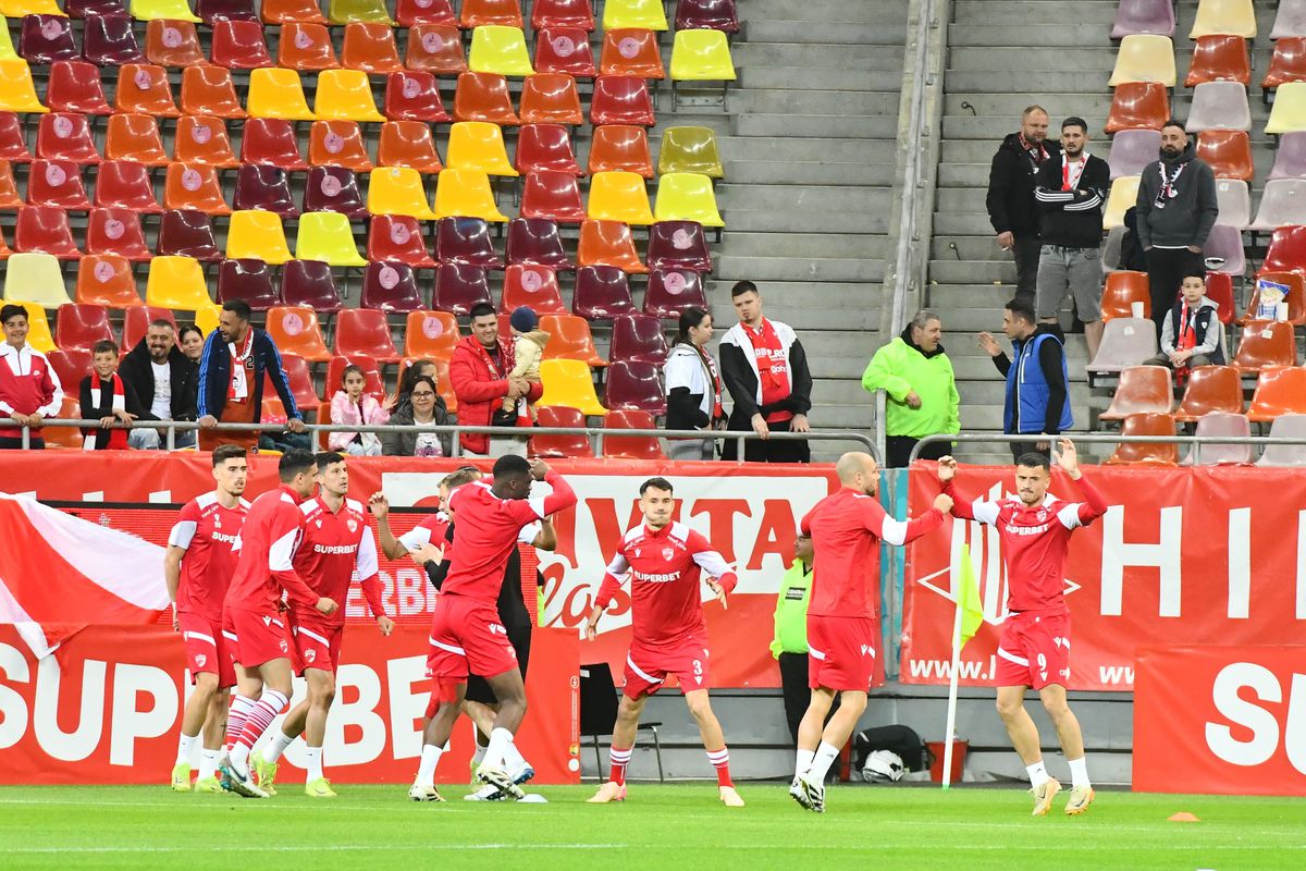 Dinamo - CFR Cluj, imagini de la încălzire