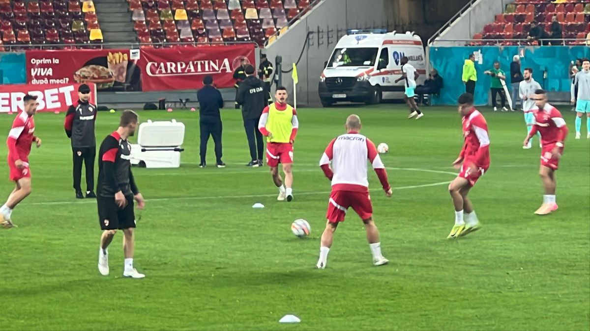 Dinamo - CFR Cluj, imagini de la încălzire