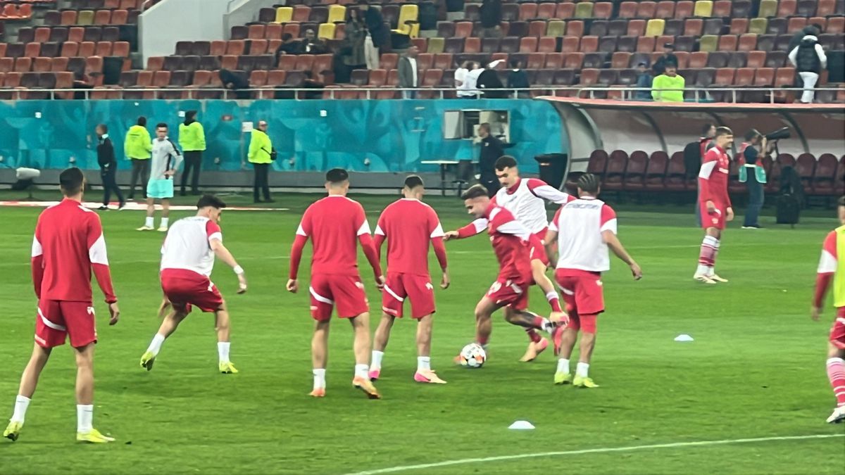 Dinamo - CFR Cluj, imagini de la încălzire