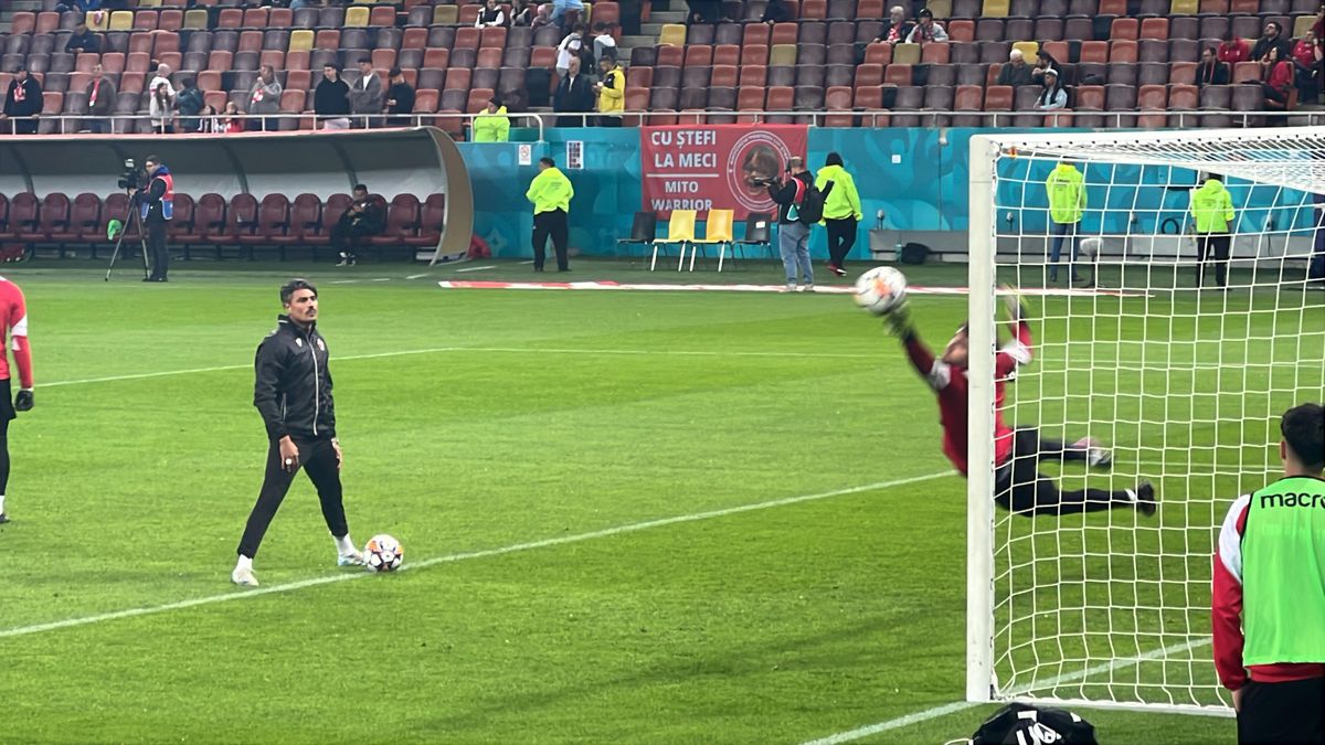 Dinamo - CFR Cluj, imagini de la încălzire