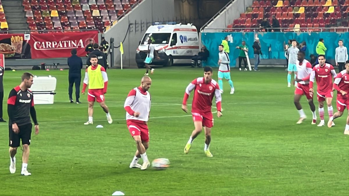 Dinamo - CFR Cluj, imagini de la încălzire