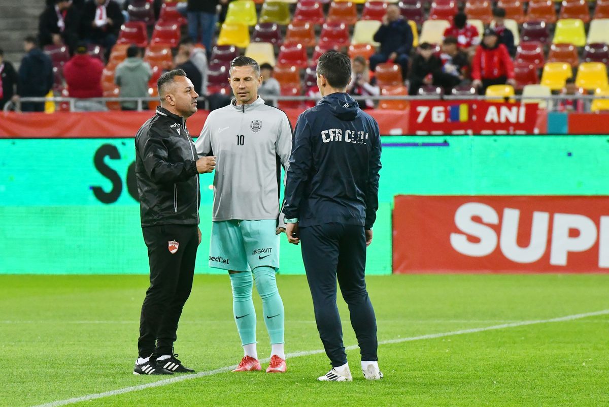Dinamo - CFR Cluj, imagini de la încălzire