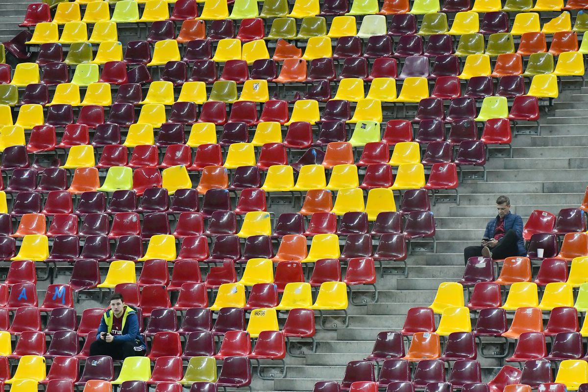 Dinamo - CFR Cluj, imagini de la încălzire