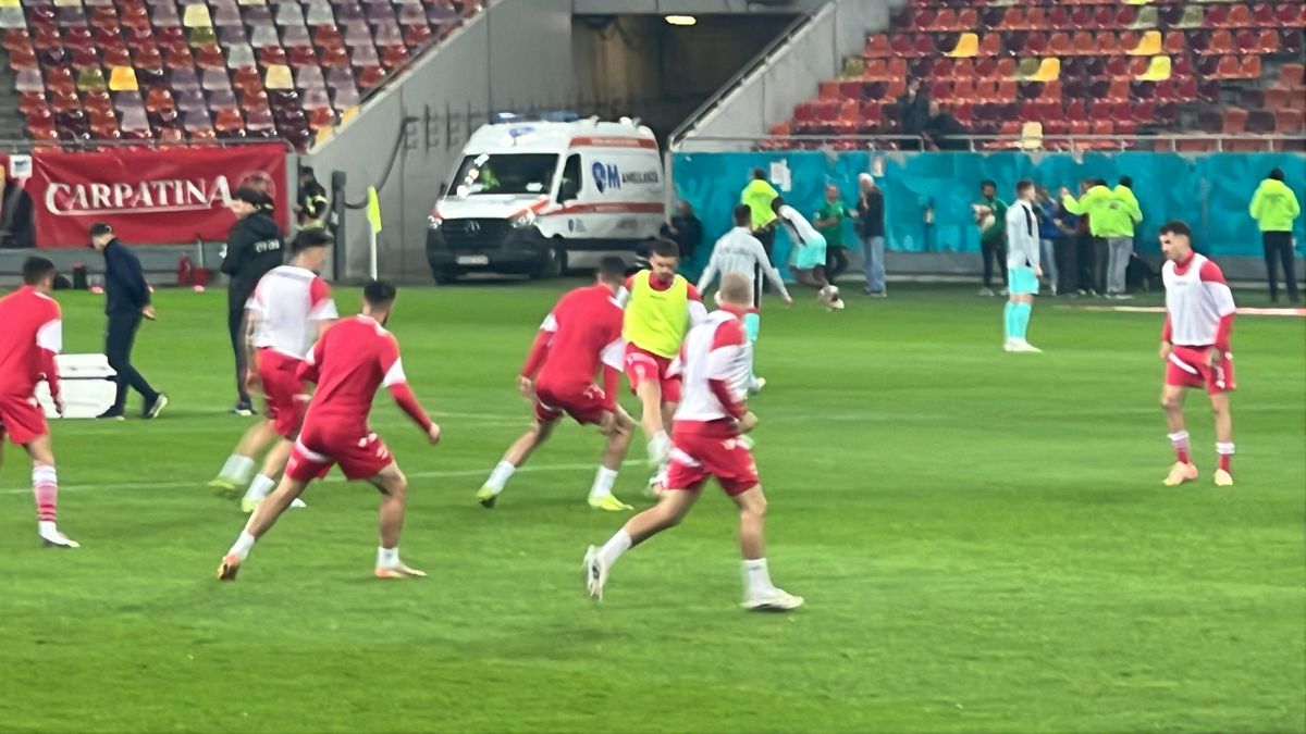 Dinamo - CFR Cluj, imagini de la încălzire