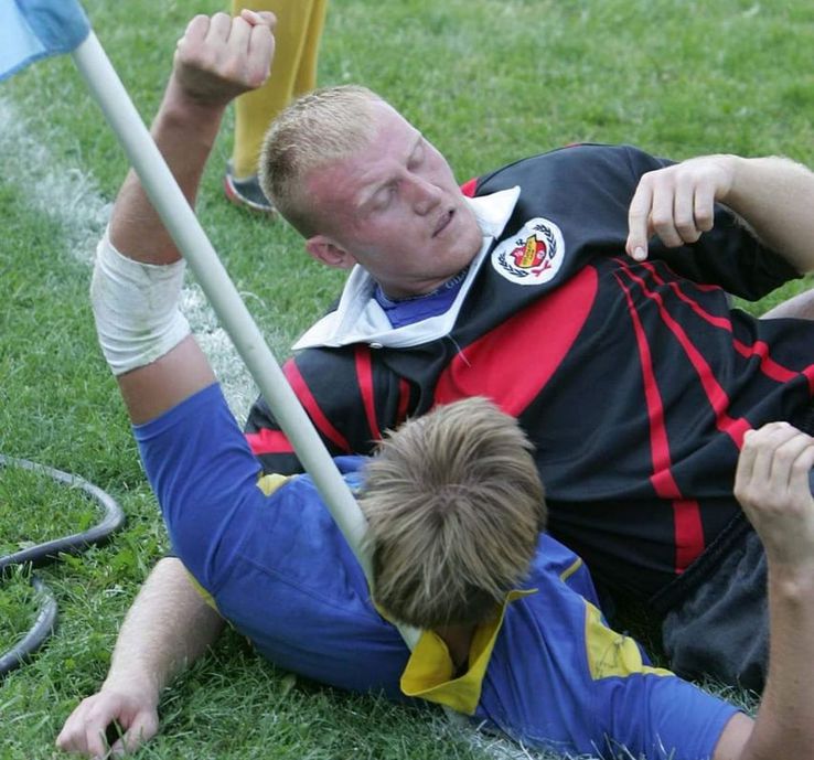 Vasile Bolea, în perioada în care era jucător activ de rugby / Sursă foto: Facebook