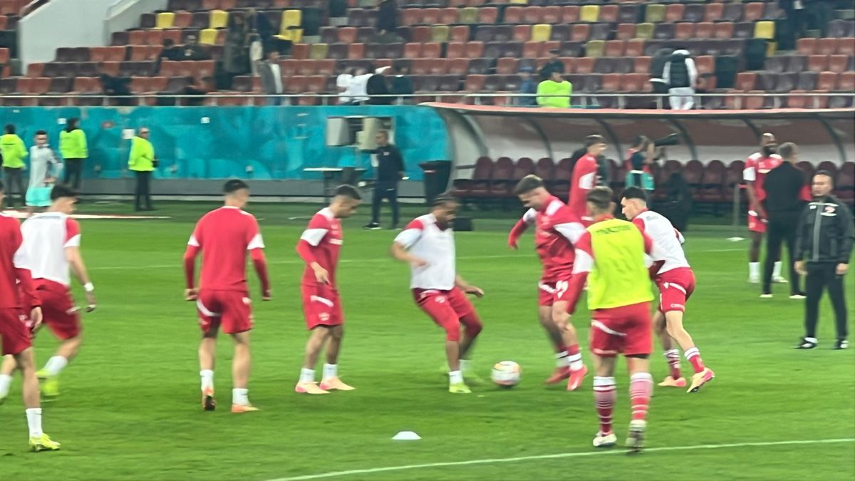 Dinamo - CFR Cluj, imagini de la încălzire