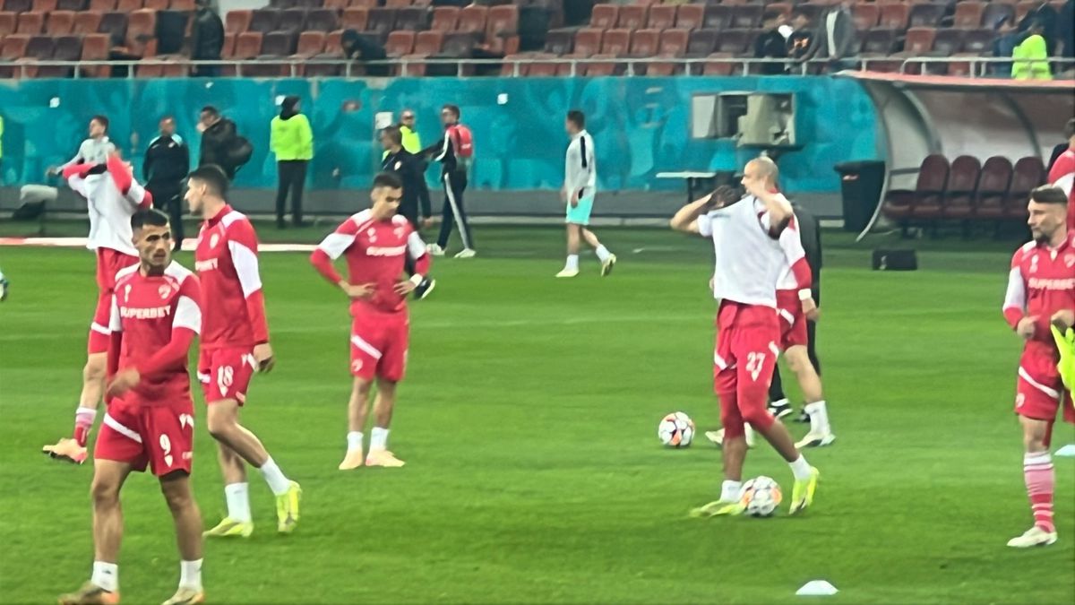 Dinamo - CFR Cluj, imagini de la încălzire