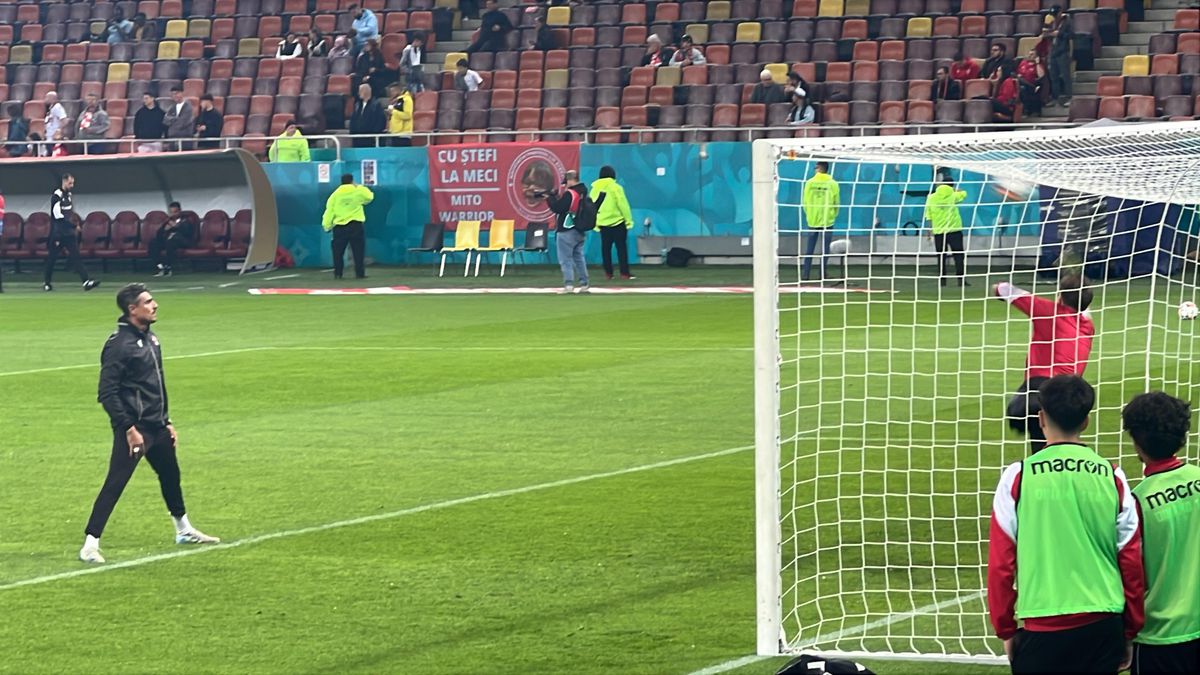 Dinamo - CFR Cluj, imagini de la încălzire