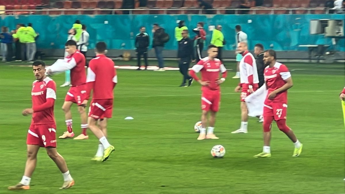 Dinamo - CFR Cluj, imagini de la încălzire