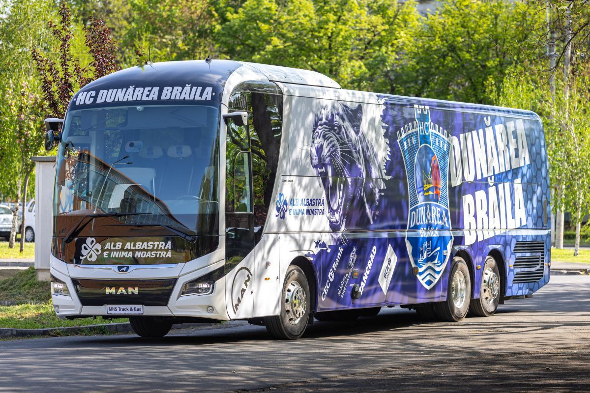 Dunărea Brăila se plimbă cu autocar de 500.000 de euro! Nici echipele din Superliga nu se pot lăuda cu așa ceva