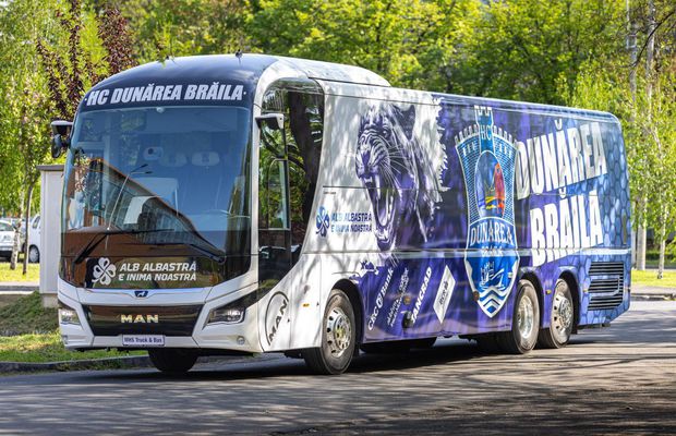 Dunărea Brăila se plimbă cu autocar de 500.000 de euro! Nici echipele din Superliga nu se pot lăuda cu așa ceva