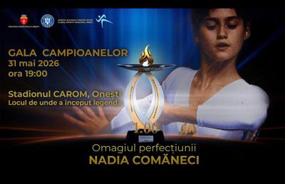 Nadia Comăneci revine acasă, la Onești, la 50 de ani de la  Jocurile Olimpice de la Montreal