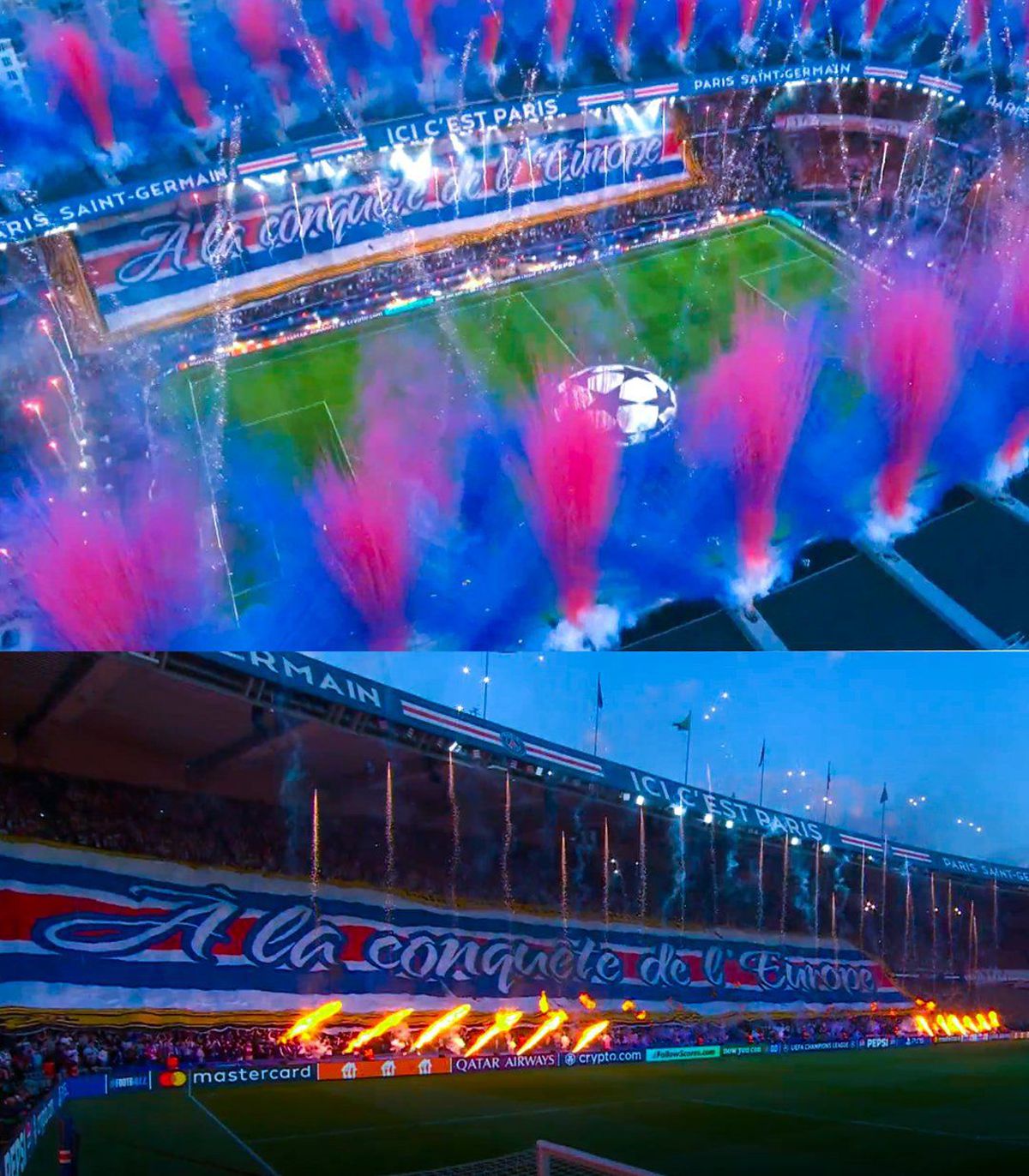 Coregrafie spectaculoasă la PSG - Bayern