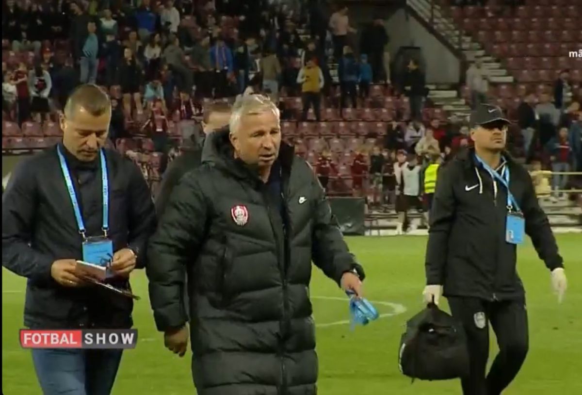 Concluzie după scandalul provocat de Dan Petrescu: „Cred că a fost ultimul meci pe banca lui CFR Cluj”