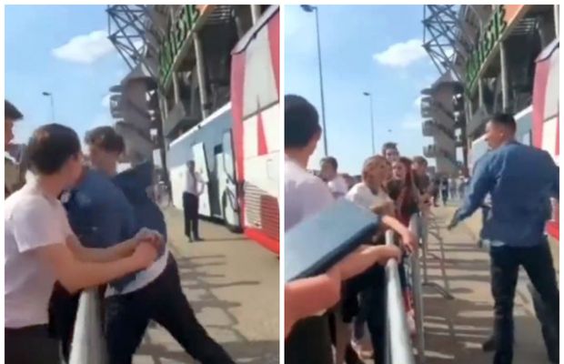 Filmare șocantă: croșeu violent aplicat unui suporter! » Internaționalul olandez a amintit de gestul reprobabil al lui MM