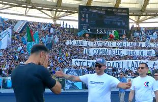 Ștefan Radu a plâns în fața galeriei » Scenografie emoționantă de adio în peluza lui Lazio, la ultimul meci al românului pe „Olimpico”