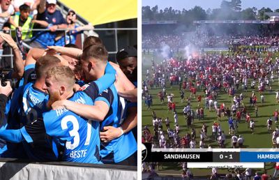 Blestemul lui Hamburg continuă! » Desfășurare HALUCINANTĂ în lupta pentru promovarea în Bundesliga: fanii sărbătoreau pe gazon, dar minutul 90+9 a schimbat totul!