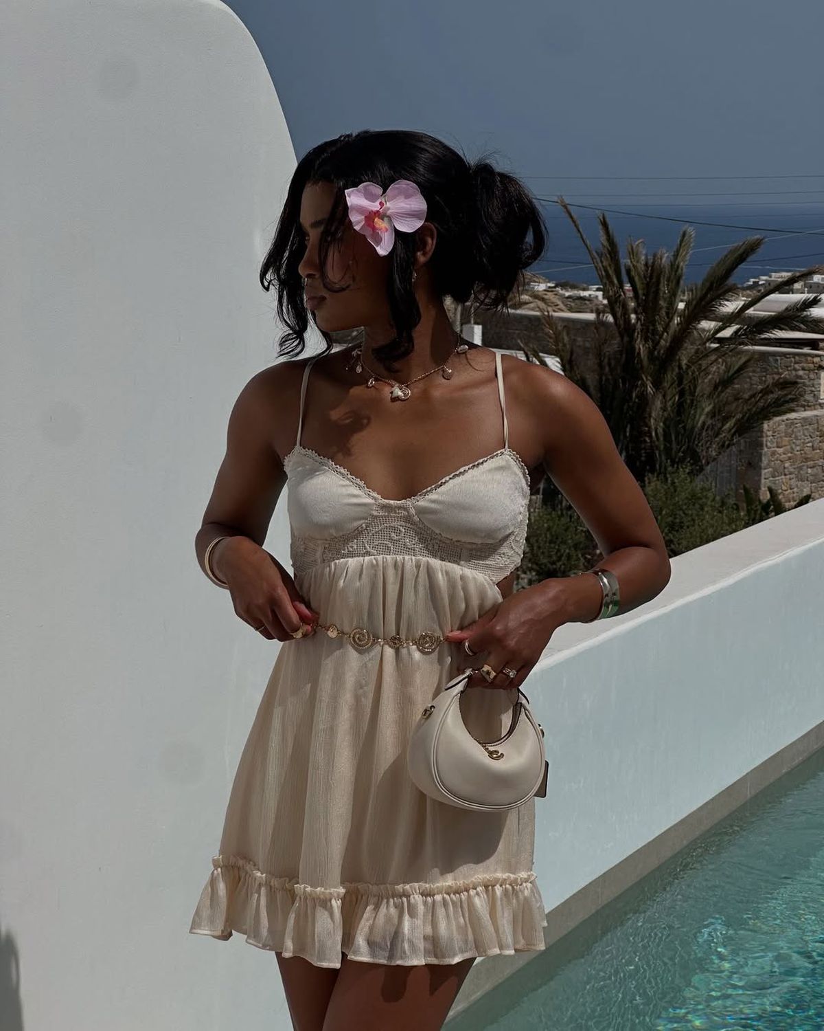 Siyabonga Ngezana, cu soția Mbali Malindi în vacanță în Mykonos