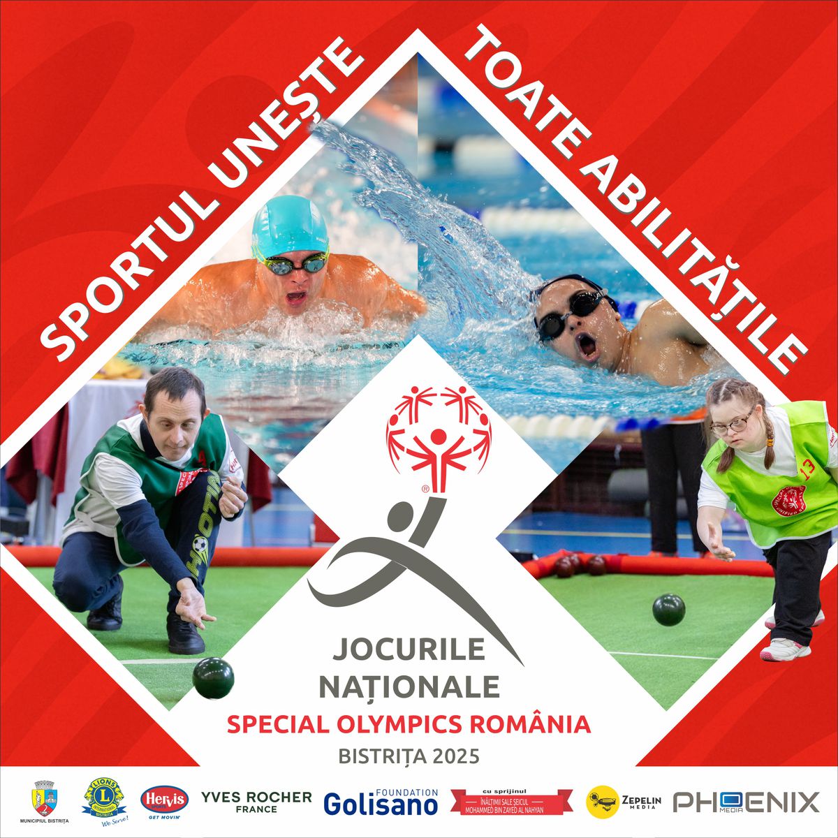 Jocurile Naționale Special Olympics România 2025 încep pe 30 mai la Bistrița: trei zile de competiție, incluziune și fair-play