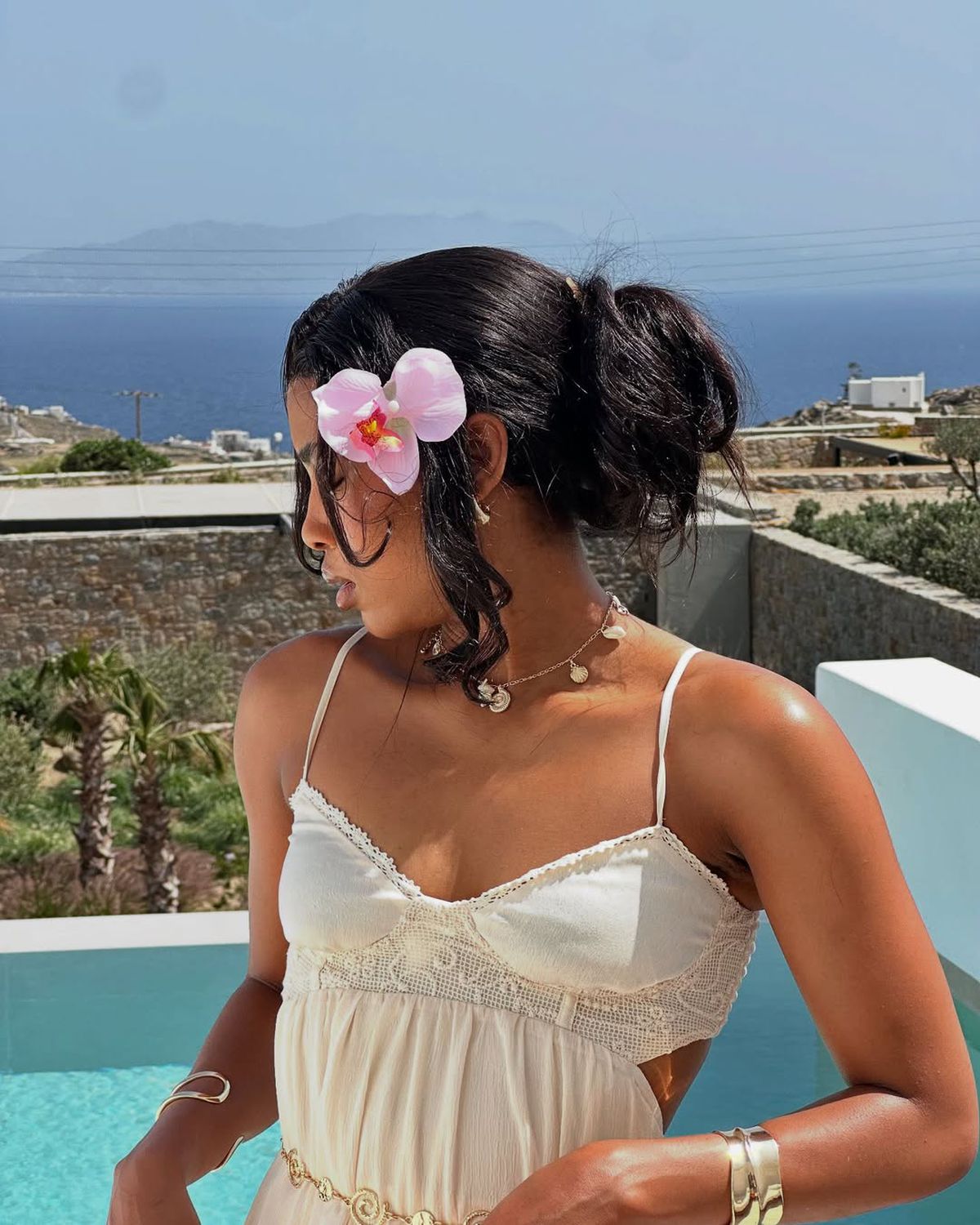 Siyabonga Ngezana, cu soția Mbali Malindi în vacanță în Mykonos