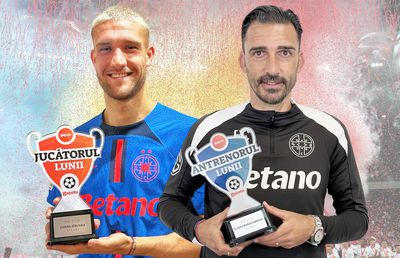 Supremația roș-albastră! Daniel Bîrligea și Elias Charalambous au câștigat trofeele pentru Jucătorul și Antrenorul lunii mai 2025 + clasamentele