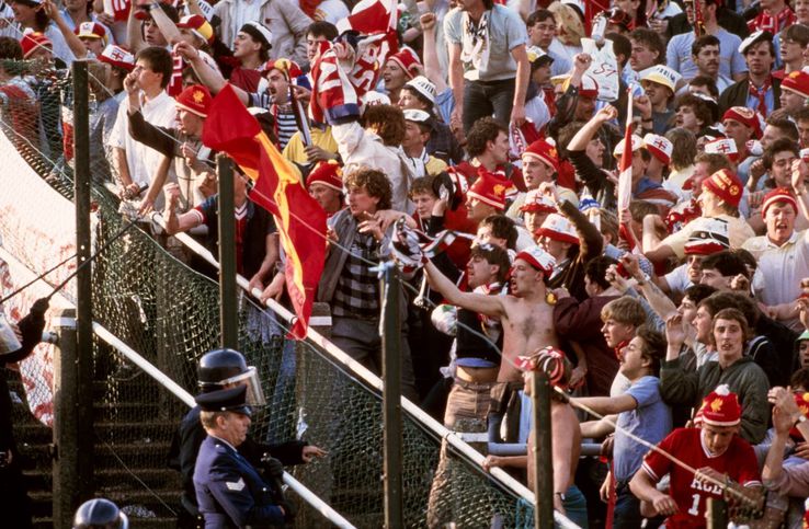 Imaginile Dezastrului Heysel produs pe 29 mai 1985 la Bruxelles, la finala Cupei Campionilor Europeni, Juventus - Liverpool / Foto: GettyImages
