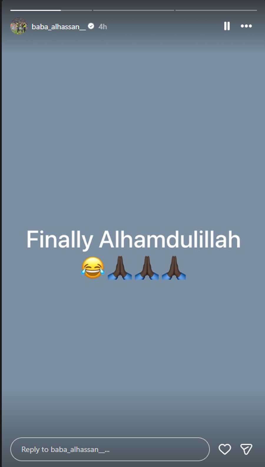 Mesajul postat de Baba Alhassan pe Instagram „În sfârșit!” » Reacție curioasă a lui Baba Alhassan, după despărțirea de FCSB