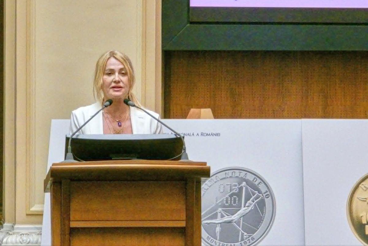 Banca Națională a României a omagiat-o pe Nadia Comăneci