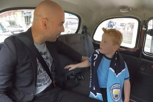 Pep Guardiola și Braydon, în 2026