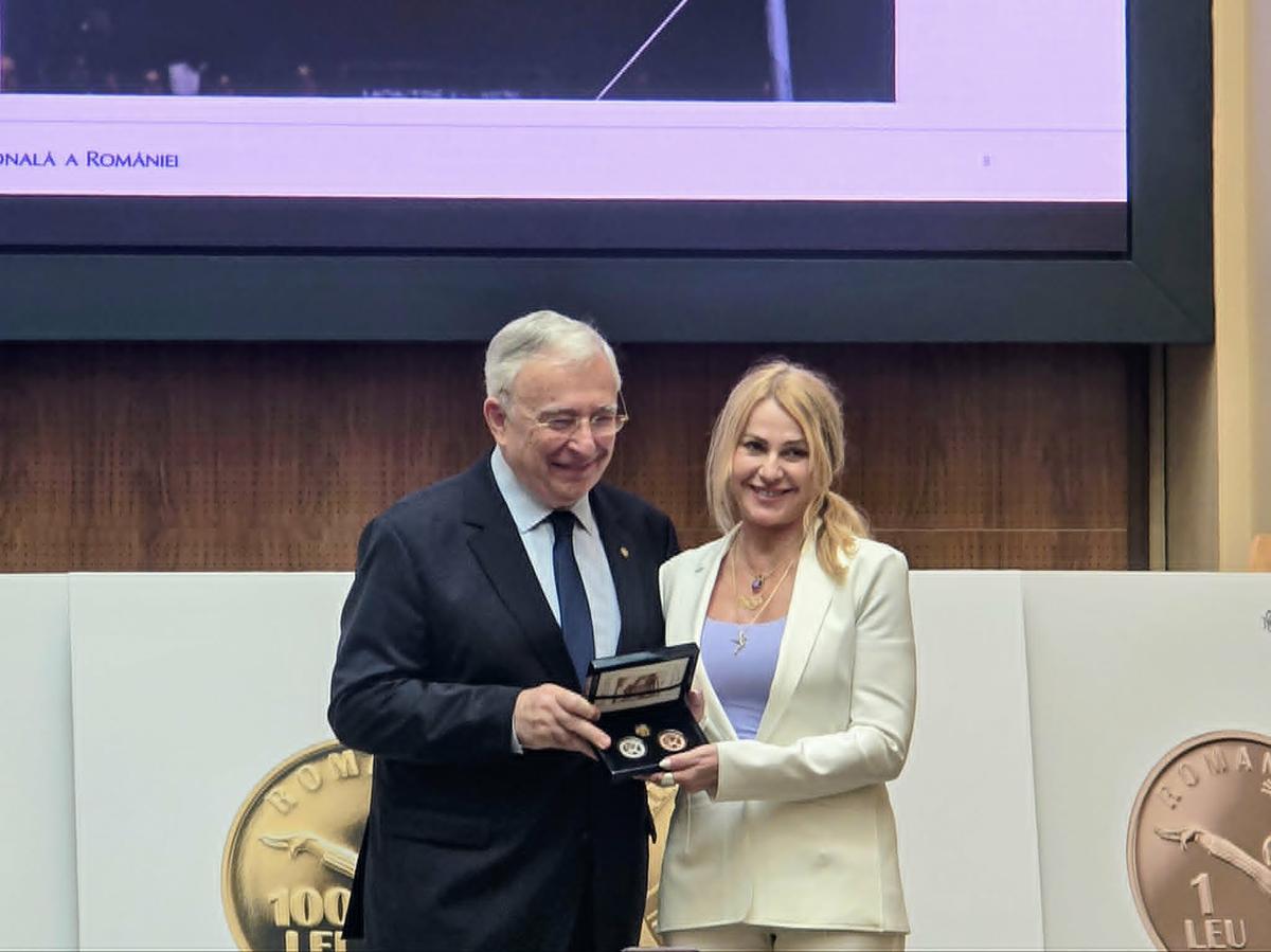 Banca Națională a României a omagiat-o pe Nadia Comăneci