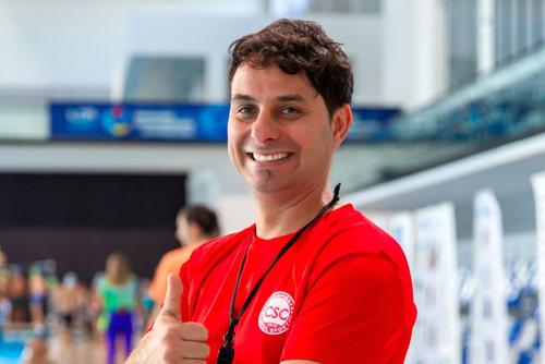 Adrian Stoican, președintele CS Câmpina // foto: Facebook @Liga Performanței în Natație