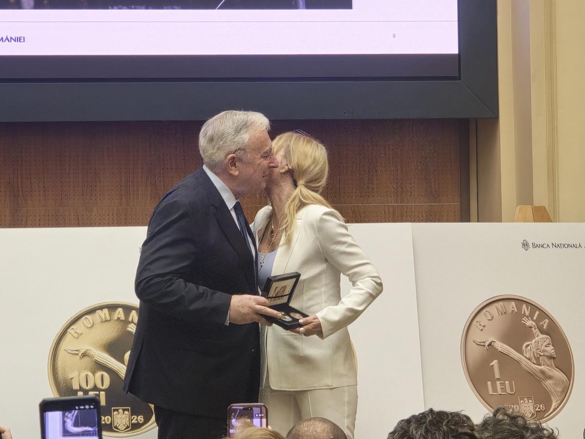Banca Națională a României a omagiat-o pe Nadia Comăneci